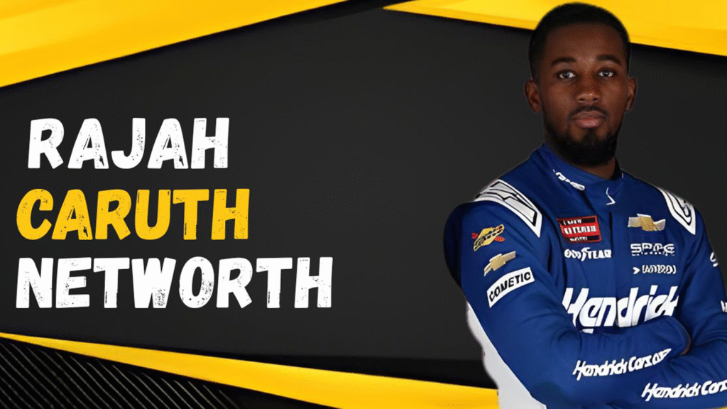 Rajah Caruth Net Worth is showcased as he drives in the NASCAR Craftsman Truck Series, representing Spire Motorsports with focus and confidence. This image highlights his professional racing career, steady performance, and growing income from race winnings, team contracts, and sponsorships that contribute to his rising financial success.