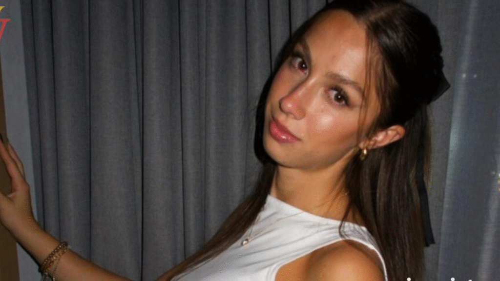 Marianna Orlovsky in a professional modeling photoshoot wearing a stylish outfit, showcasing her fashion sense and digital influencer style.